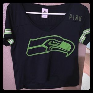 Victoria secret Seahawks crop top